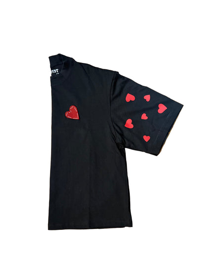 Red Love Hearted Tee