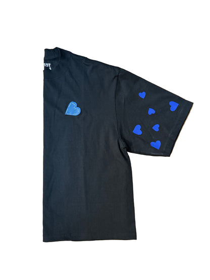 Blue Love Hearted Tee