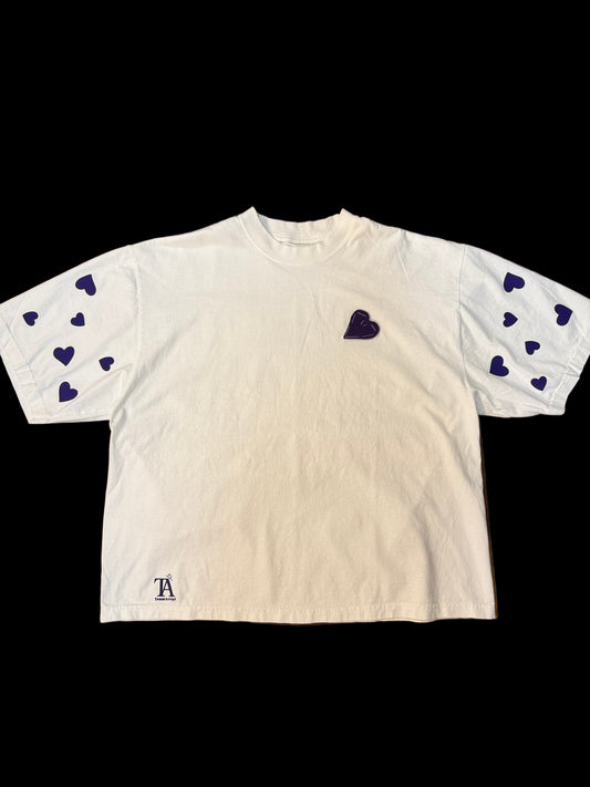 Purple Love Hearted Tee