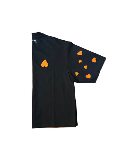 Orange Love Hearted Tee