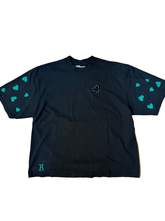 Green Love Hearted Tee