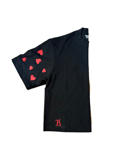 Red Love Hearted Tee