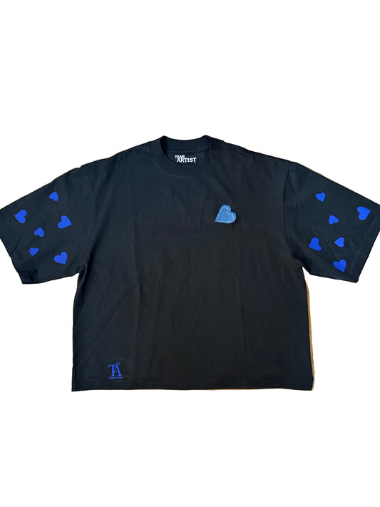 Blue Love Hearted Tee